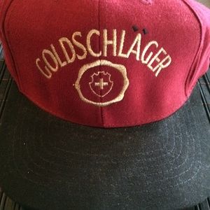 MEN'S HAT>>>> GOLDSCHLAGER RED